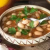 Ciorba de fasole cu afumătură de casă