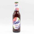 sticla cu lichid colorat si eticheta Fresh