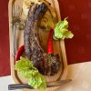 Tomahawk de porc maturat cu cartof copt gratinat